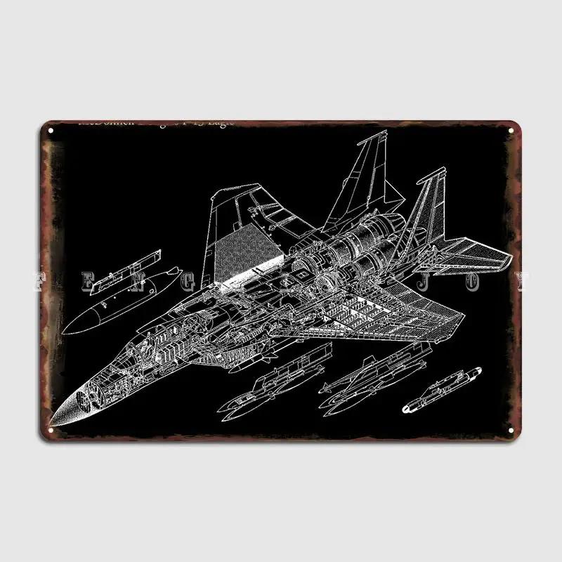 

Mcdonnell Douglas F15 Eagl Metal Sign Wall Pub Garage Club Decoration Wall Decor Tin Sign Poster 20x30cm（7.8x11.8inch）