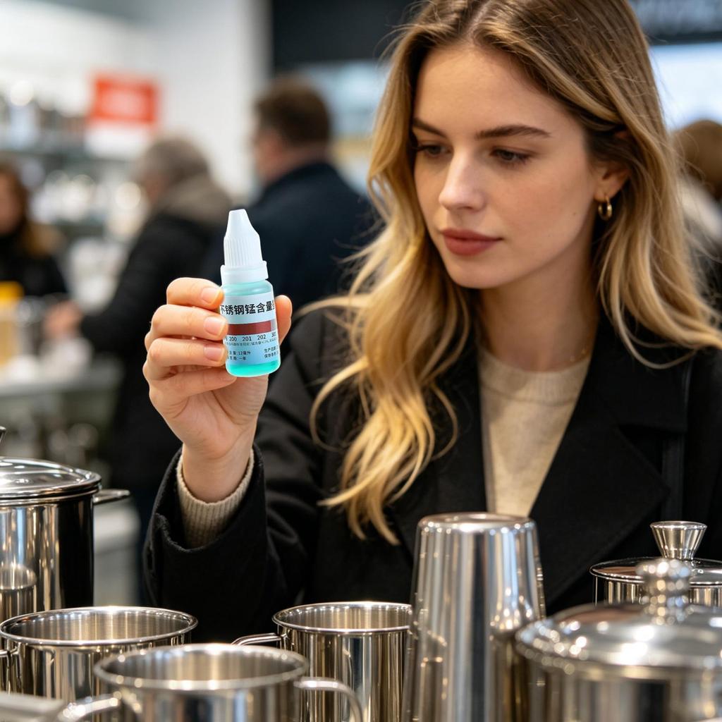12ml Stainless Steel Test Reagent Analysis Rapid Liquid Tableware Testing Agent For Laboratory Home Cookware Cutlery Industrial