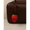New Creative Simulation Big Strawberry Bag Pendant Personalized Three-dimensional Resin Cute Keychain Bag Accessories Pendant