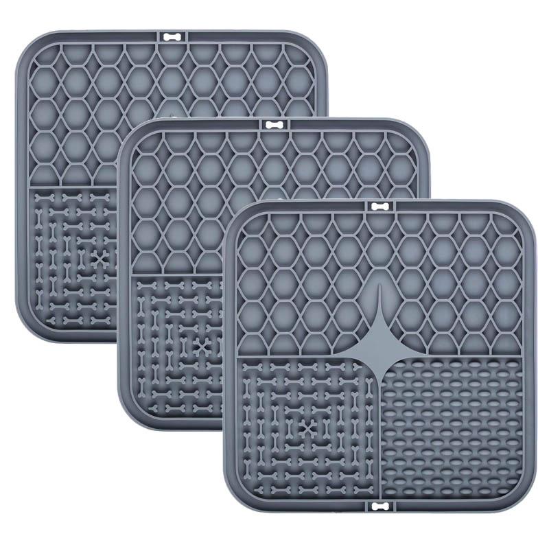 Food grade silicone pet dog and cat anti-choking slow eating tableware tray licking mat licking plate pet yogurt placemat