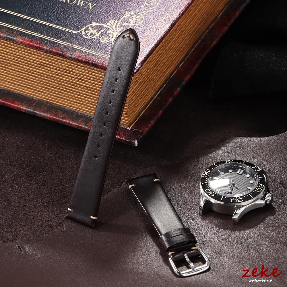 Vintage Stitching Cowhide Watchbands 18mm 20mm 22mm Watch Straps Business Wrist Belt Black Brown Bracelet Soft Watch Accessories