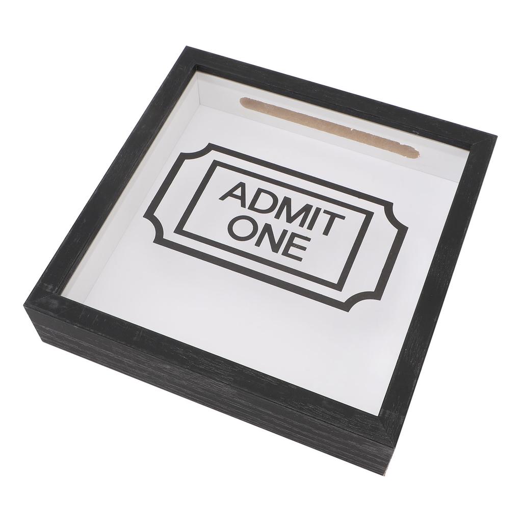 Boîte Archive Aventure 29 X 29cm Cadre Noir Boîte Ombre Voyage Porte-Billets Boîte Cadre Mémoire Voyage