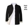 Men's Double-Sided Chinese Style Linen Jacket - Retro Cotton Top with Long Sleeves