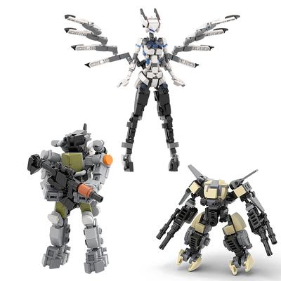 MOC Ragazza Robot Mobile Ragazza Robotica Ragazza Mecha Modello Blocchi da Costruzione Modulari Giocattoli Adatto per Regali di Natale/Fai da Te per Compleanni di Bambini