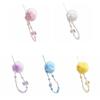 Hair Ball Beaded Phone Straps Sweet Girl Cellphone Pendant Mobile Phone Chain  Bag Pendant