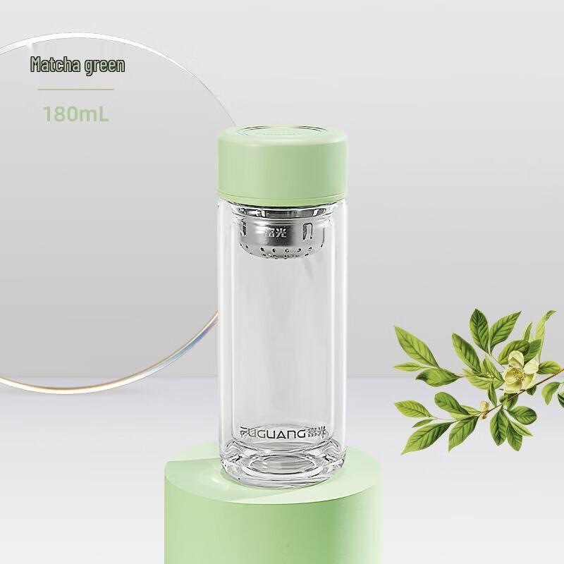 FUGUANG G2202-SH Double-Layer Glass Tea Infuser Cup
