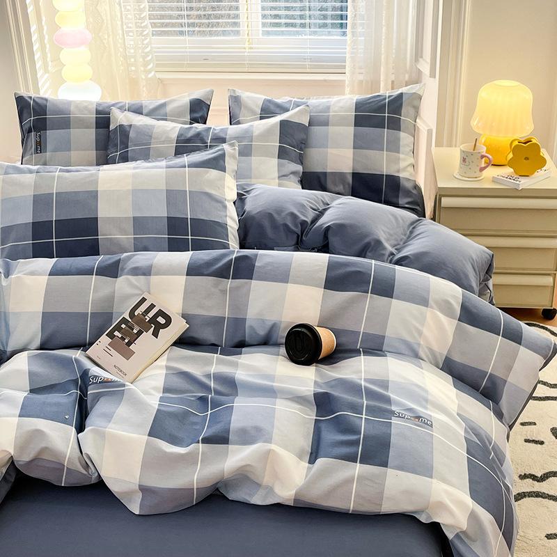 Bedding Four-piece Set Cotton Bed Sheet Quilt Cover Pillowcase