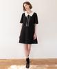 JMARKNEWYORK Pleats Ribbon Dress - Black