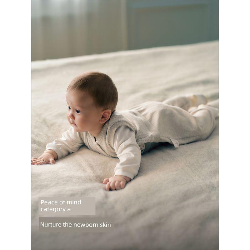David Bella Newborn Romper 2026 Spring New Style Baby Boy Class a Infant Jumpsuit Faux Two-Piece Romper