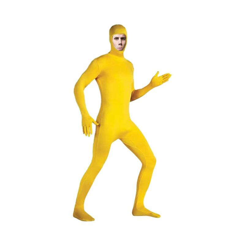 Halloween cos costume ninja invisible man tights showing face black man invisibility cloak performance costume performance costume