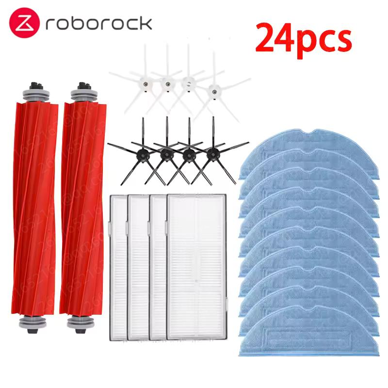 Roborock S7 S70 S75 S7Max S7 Maxv Ultra T7S Plus S7 Pro Ultra Accessories Main Brush Hepa Filter Mops Robot Vacuum Cleaner Parts