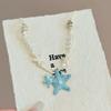 Beach Surfer Starfish Shell Choker Dopamine Bead Trendy Beach Necklace  Holiday Choker