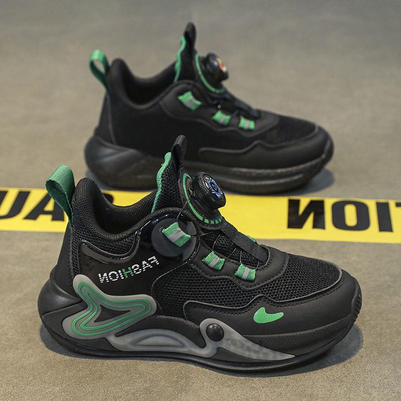 Boys' 2025 Spring/Autumn Basketball Shoes: Non-Slip, Breathable Mesh Sports Sneakers for Kids