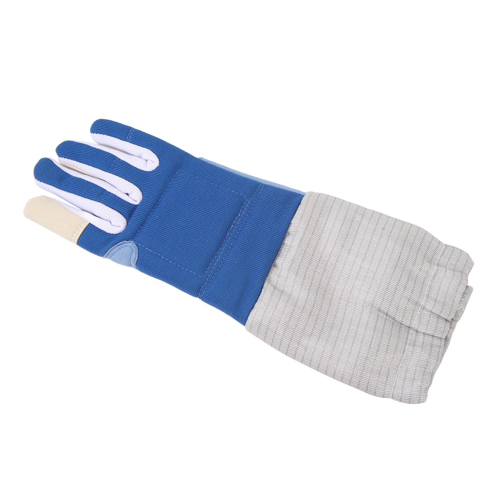 

Padded Fencing Glove Right Handed Anti Slip Durable Knitted Fabric Breathable Sabre Glove for Training Protection M