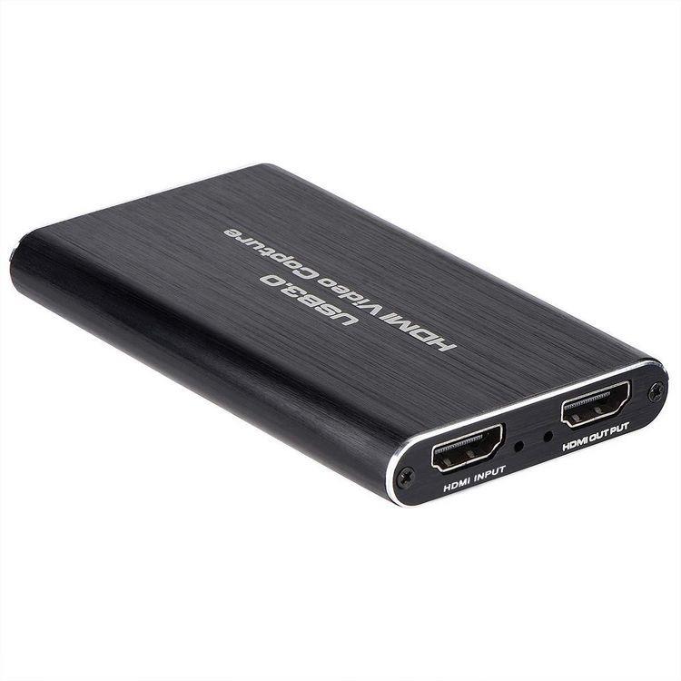 4K UHD USB 3.0 To HDMI Capture Card for Video, Game Streaming, and Recording