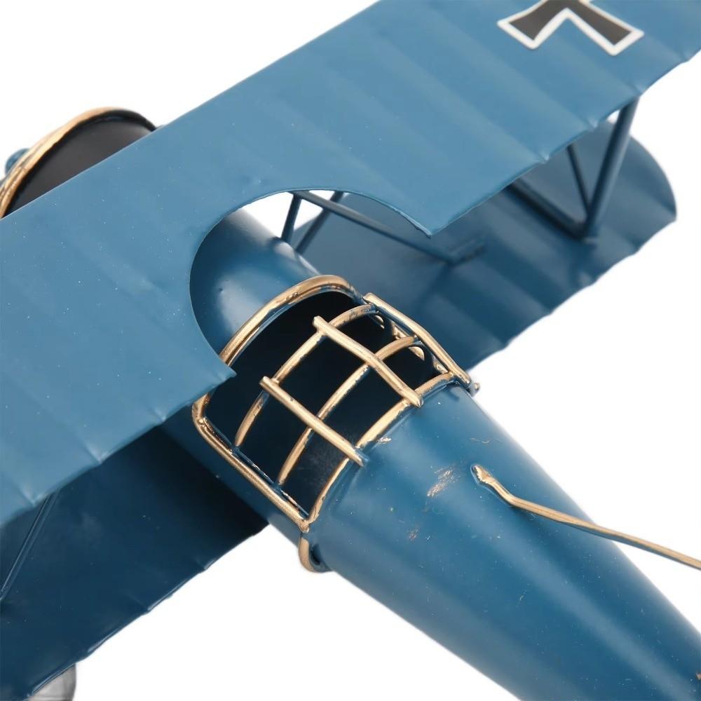 Metal Construction Retro Metal Airplane Vintage Iron Aircraft Model Home Decoration