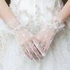 High Quality Retro Women Lace Wrist Gloves Floral Elegant Bridal Gloves Thin Transparent Gloves Music Festival