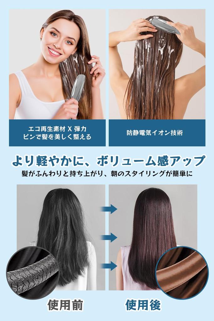 CPFR Hair Mini Wet Hair Compact Prevents Hair Manages Leaves Hair Travel Hair Care Birthday Gift for Silver Brush, Brush, Blow-Dry Comb,