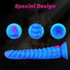 Dragon Scale Mixed Color Mini Simulation Penis Double Layer Liquid Silicone Giant Super Thick Female Sex Toys