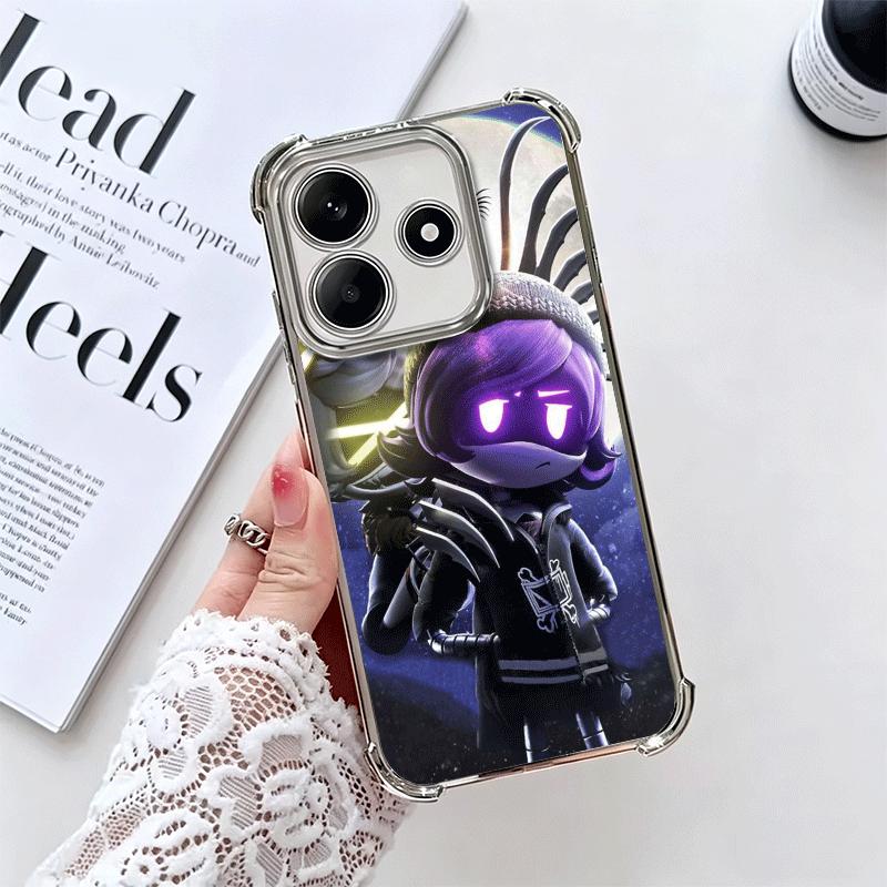 M-Murder D-Drones Game Plating Phone Case For Xiaomi Redmi Note 14 15 Pro Plus 13 12 11 11S 11T 10 9S 9 5G Anti-Fall Airabag Cov