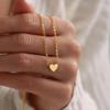 Minimalist Clavicle Necklaces for Women Tiny Heart LOVE Necklaces Dainty Fashion Jewelry Beach Summer Collares Bijoux