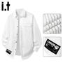 CHOCOOLATEit Men's Striped Patchwork Long Sleeve Shirt