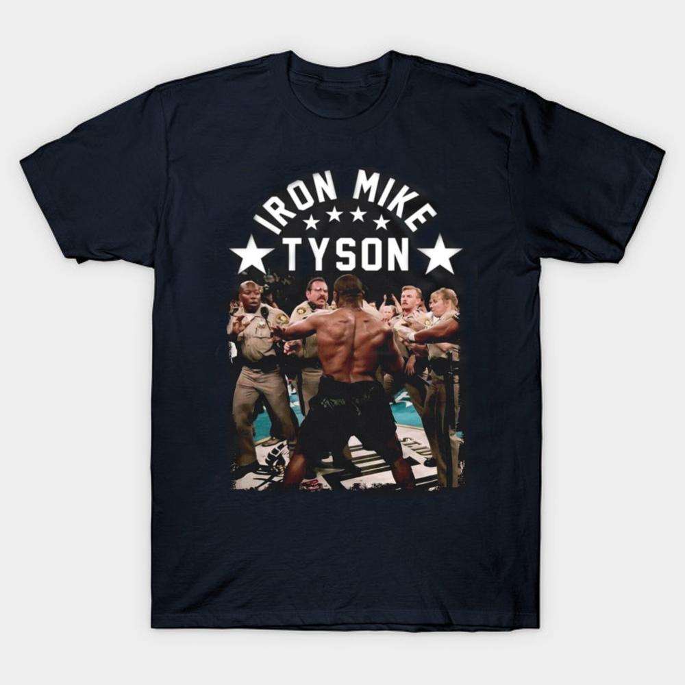 

Funny Black Confrontation Mens TShirt Iron Mike Tyson Anniversary Cotton ONeck Short Sleeve T Shirt New Size S3XL 4XL