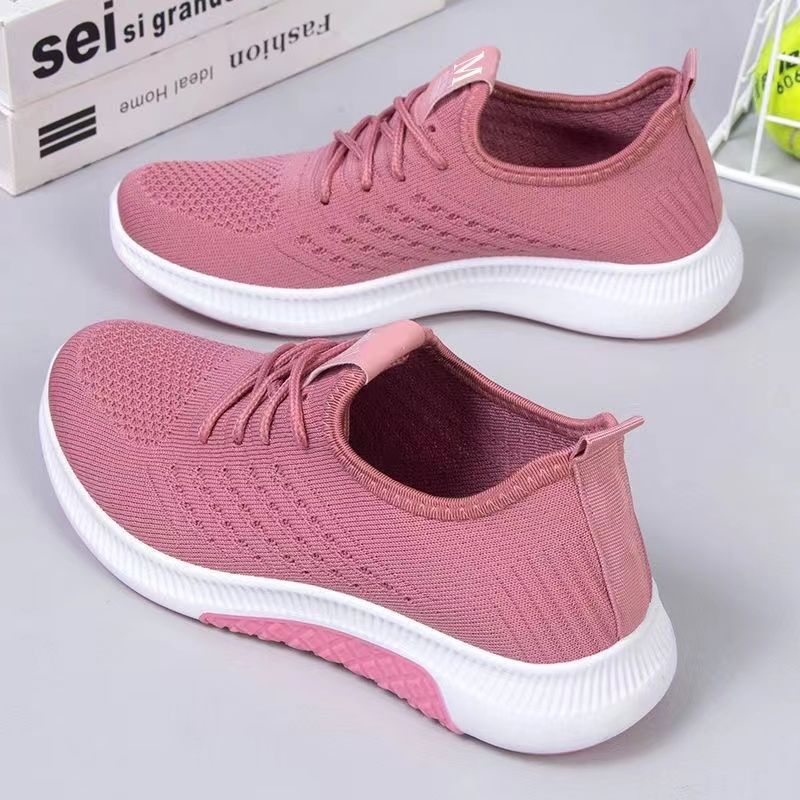 Chaussures en maille Baskets Femme Été Automne Respirantes Confortables Maille Dame Grande Taille Décontractées Marche Chaussures d'Extérieur