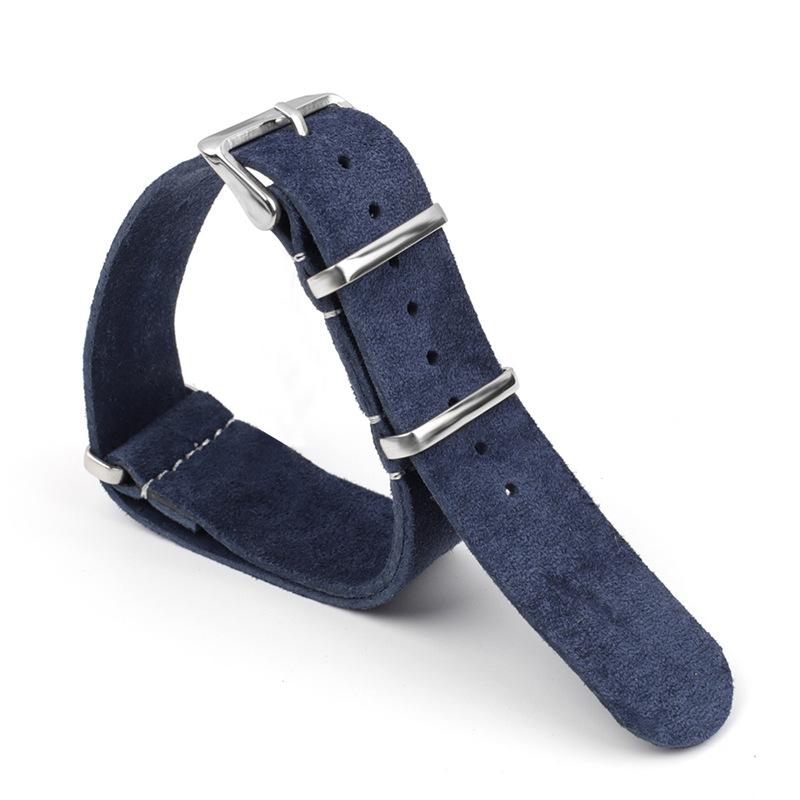 

Universal Band for Seiko Watchbands Suede Leather Strap 22/20mm Bracelet for Rolex Watches Replacement Straps Watch Accessories 20mm синий