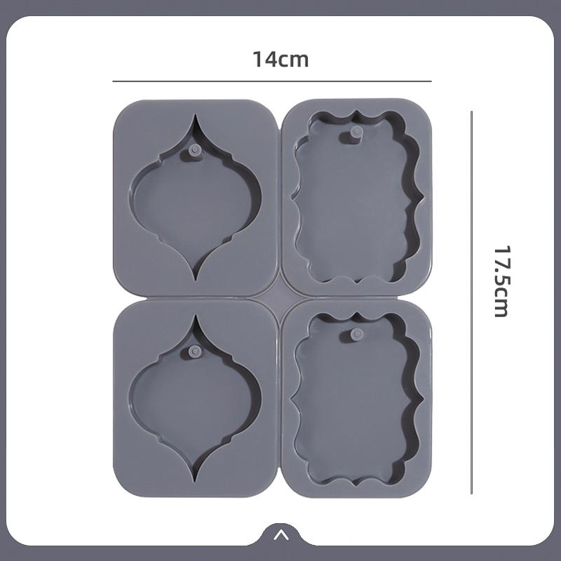 

FAIS DU Square Hanging Silicone Mold Handmade Chocolate Mold Aromatherapy Candle Mold DIY Jewelry Handmade Soap небесно-голубой