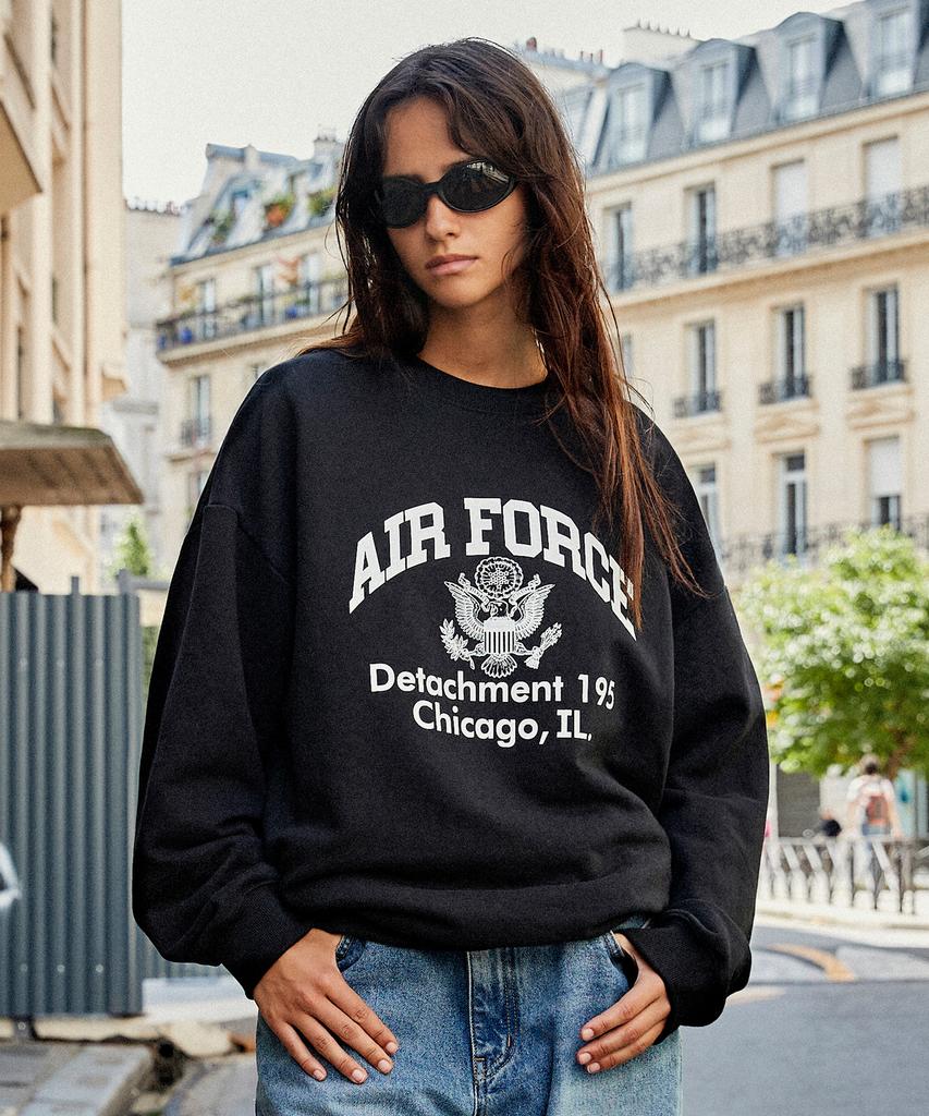 Peullukeu Air Force Sweatshirt Black Fmt3076