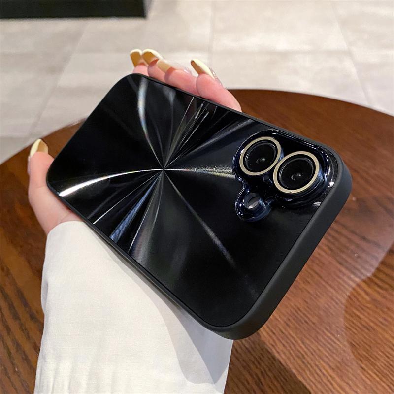 Luxury Colorful Laser CD Pattern Aurora Case For iPhone 16 15 14 13 12 11 Pro Max Shockproof Bumper Camera Protection Hard Cover