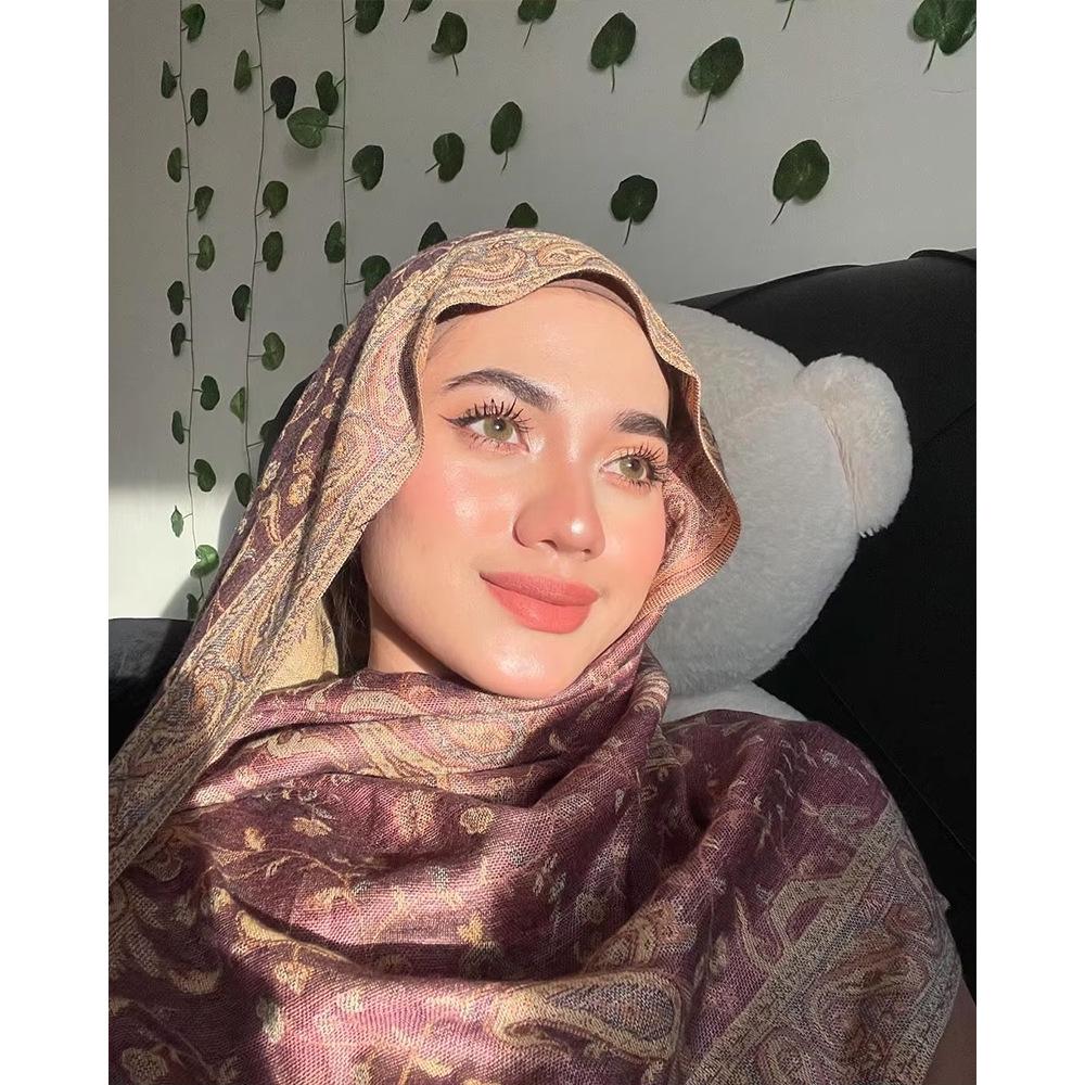 Classic Ethnic Paisley Tassel Scarf - Imitation Cashmere, Perfect for Autumn and Winter