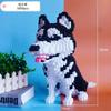 Urban Animal Building Blocks Mini Dog Husky Pet Model Diamond Building Blocks Cute Toy for Boys and Girls Adult Birthday Gift