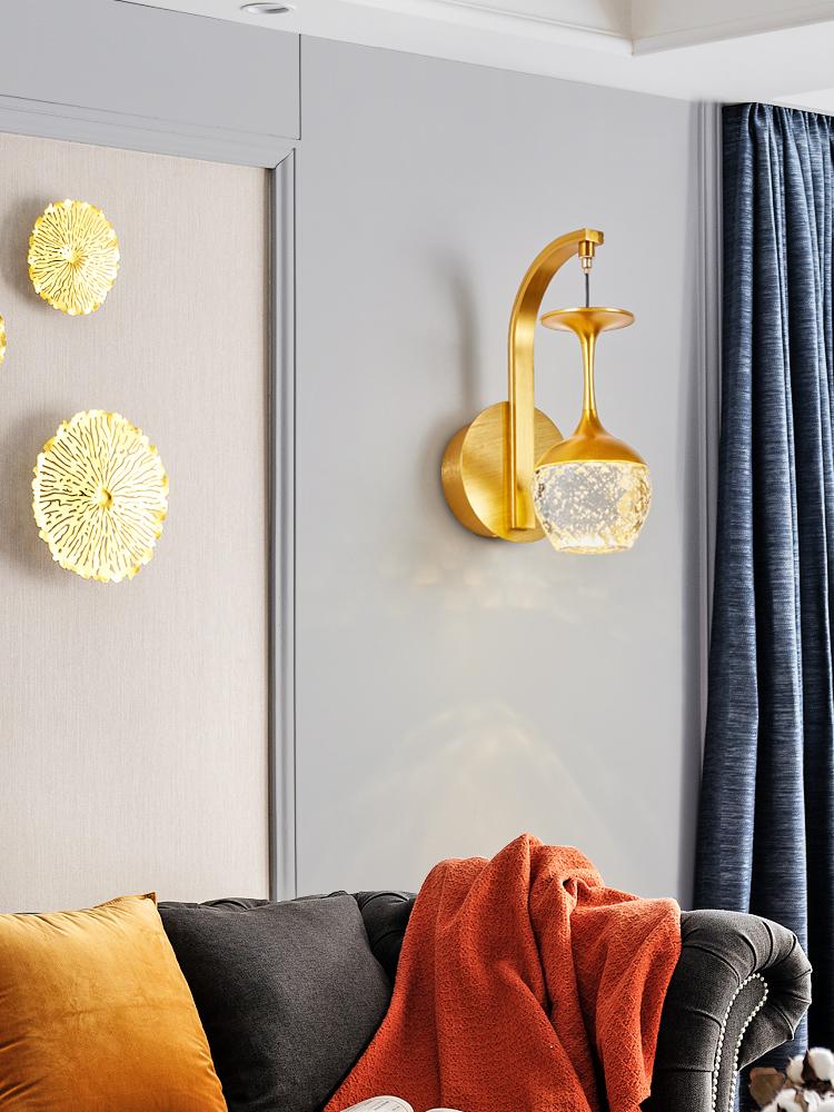 Crystal Wall Sconce Lamp Bedroom Wall Lamps Living Room Gold Wall Light Led Sconces Corridor Loft Bathroom