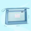 Transparent Mesh Zipper Pouch Bag Large Capacity Data Storage Bag  School Office Supplies