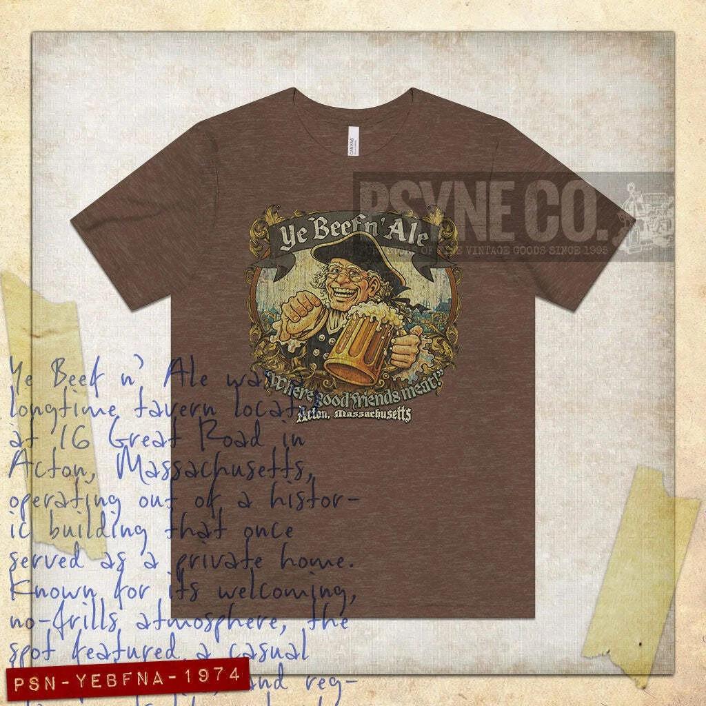 

Ye Beef n Ale 1974 Vintage Men s T shirt L