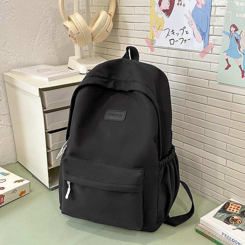 Schoolbag new female students junior high school students high school students large capacity college students backpack wind simple backpack computer