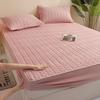 3D Air Fabric Thick Mattress Cover Solid Color Quilted Mattress Protector Soft and Breathable Fitted Bed Sheet ( No Pillowcas )