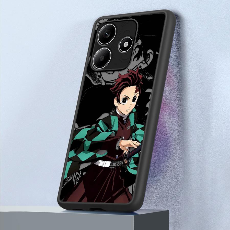 

Чехол-накладка для телефона Funda Back для Xiaomi Redmi Note 14 11 9S 14C A4 13C 10 12 13 Pro Plus Аниме Клинок, рассекающий демонов Redmi Note 13 Pro 5G