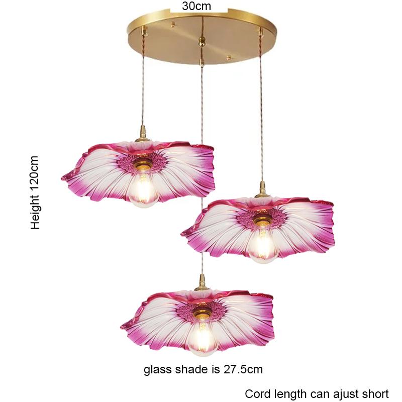 French Restaurant Chandelier American Garden Simple Coffee shop Light Luxury Senior Sense of Complex Creative Lotus PendantLamp