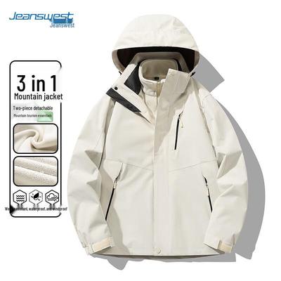 JEANSWEST Unisex 3-in-1 Outdoor Windproof Waterproof Warm Jacket
