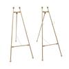 2 Golden Wedding Reception Photo Frame Display Stands A-shaped Framework Metal Floor Easel Stand Portable Large Wedding Easel