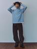 Gijunmaen Snug Knit Hood Tee Dusty Blue