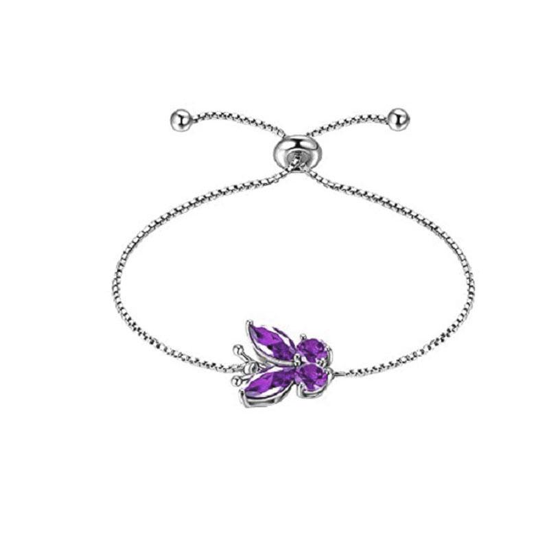 Butterfly Pendant Jewelry Set: Ring, Earring, Necklace & Clavicle Chain for Women