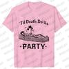 Funny Bride Or Die TShirt Halloween Bachelorette Party Shirt Till Death Do Us Party Tops Bridal Shower Matching Team Bride Tees