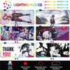LED Gaming Mousepads Yuki Aim RGB Large Mouse Mat Large Desk Pads Non-Slip Speed Rubber Mouse Pad E-Sports Desk Keyboard Mats