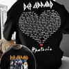 2026 Unisex Kleding Katoen Normcore T-shirt Def Leppard Band Hipster Retro Streetwear Unisex Mode Oversized Casual Shirt voor Dames