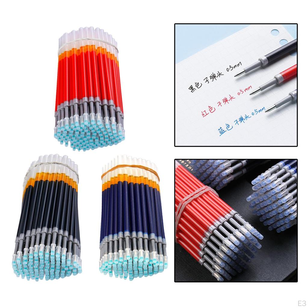 100 Gel Pens Refill Office , Refills, Set for Student Kids Craft Supplies