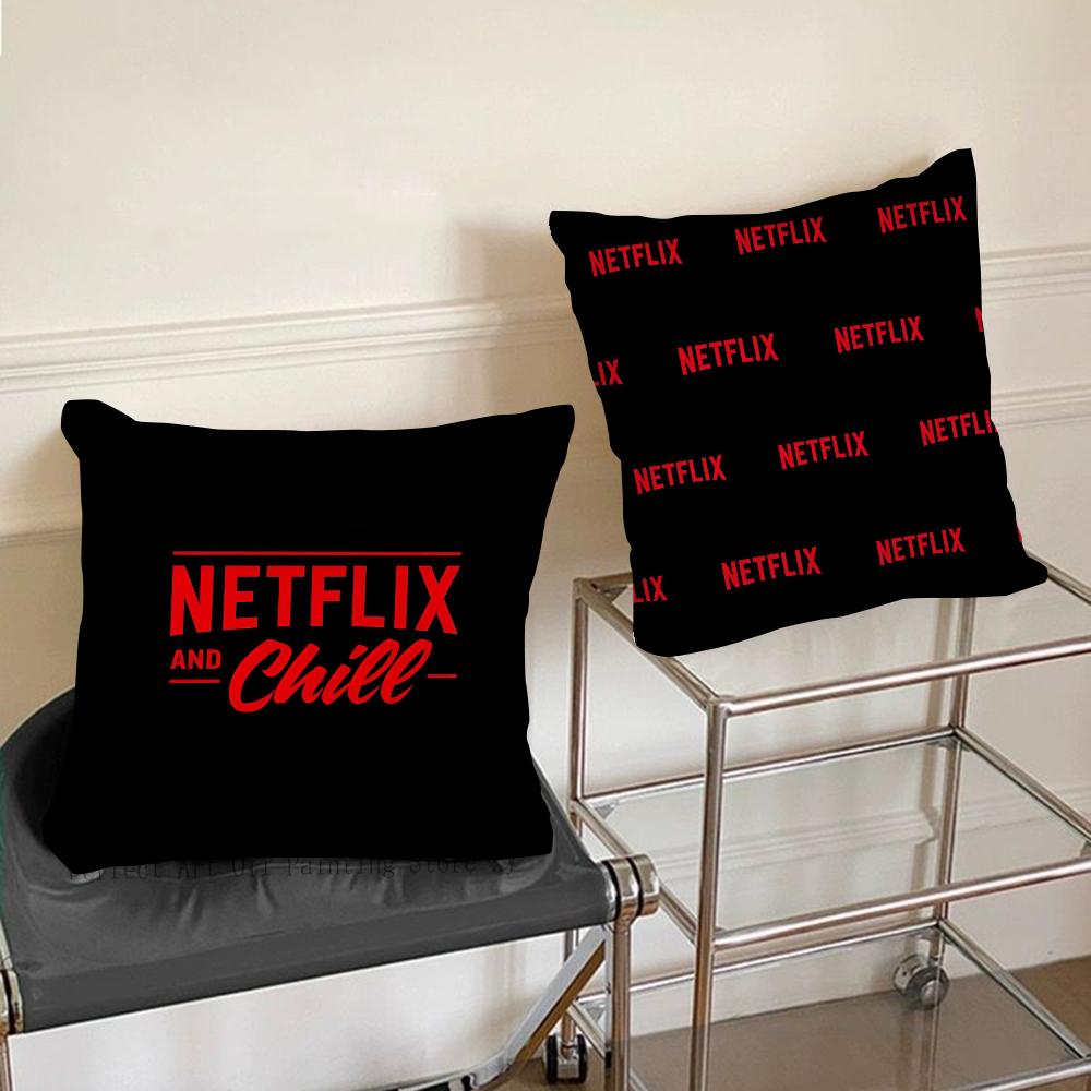 Jessica Chen Unisex 1Pc Netflix Pillow Case Square Pillow Cushion Cover Bedroom Sofa Room Decoration Casual Pillow Cover